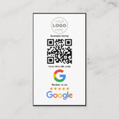 Benutzerdefinierter QR-Code-Logo für Unternehmensb Visitenkarte (Vorderseite)