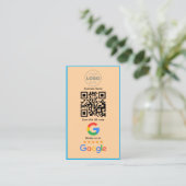 Benutzerdefinierter QR-Code-Logo für Unternehmensb Visitenkarte (Stehend Vorderseite)