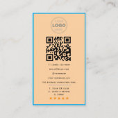 Benutzerdefinierter QR-Code-Logo für Unternehmensb Visitenkarte (Rückseite)