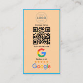 Benutzerdefinierter QR-Code-Logo für Unternehmensb Visitenkarte (Vorderseite)