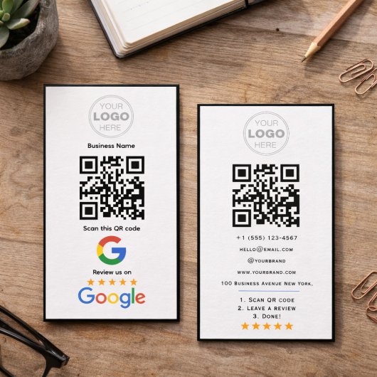 Benutzerdefinierter QR-Code-Logo für Unternehmensb Visitenkarte