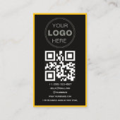 Benutzerdefinierter QR-Code-Logo für Unternehmensb Visitenkarte (Rückseite)