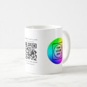 Benutzerdefinierter QR-Code-Logo-Geschäfts-Brandin Kaffeetasse (VorderseiteRechts)