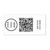 Benutzerdefinierter QR-Code & Logo Selbstfärbestem Permastempel (Design)