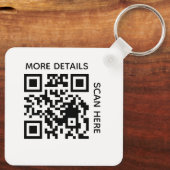Benutzerdefinierter QR-Code-Logo-Text Corporate Sw Schlüsselanhänger (Rückseite)