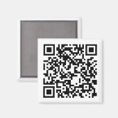 Benutzerdefinierter Qr-Code Magnet (Vorderseite/Rückseite)