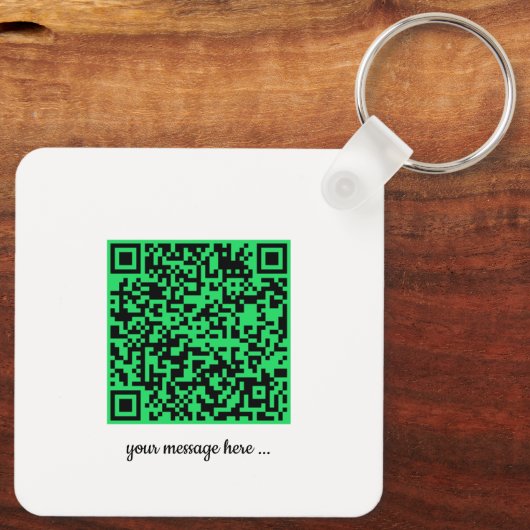 Benutzerdefinierter QR-Code mit Bild Personalisier Schlüsselanhänger (Rückseite)