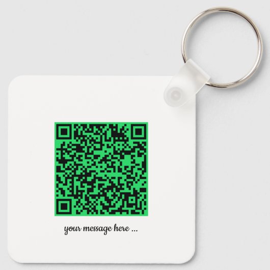 Benutzerdefinierter QR-Code mit Bild Personalisier Schlüsselanhänger (Rückseite)