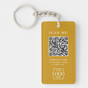Benutzerdefinierter QR-Code mit Firmenlogo Modern Schlüsselanhänger