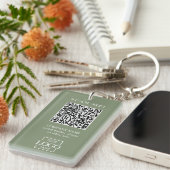 Benutzerdefinierter QR-Code mit Firmenlogo modern Schlüsselanhänger (Vorderseite rechts)