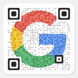 Benutzerdefinierter QR-Code mit Ihrem Logo | Klein Quadratischer Aufkleber