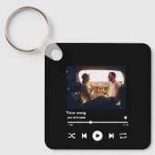 Benutzerdefinierter QR-Code mit Personalisiertem B Schlüsselanhänger (Vorderseite)