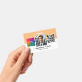 Benutzerdefinierter QR-Code Mitarbeiter-Foto-ID-Ka Ausweis (Handheld)