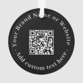 Benutzerdefinierter QR-Code Moderne Geschäftspromo Ornament (Rückseite)