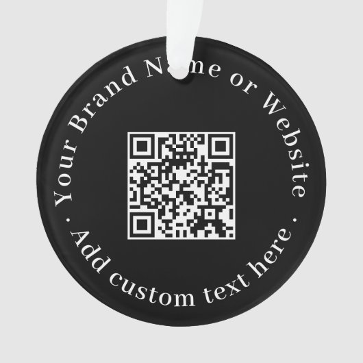 Benutzerdefinierter QR-Code Moderne Geschäftspromo Ornament (Vorderseite)