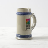 Benutzerdefinierter QR-Code Moderner Template-Uplo Bierglas (VorderseiteRechts)