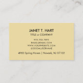 Benutzerdefinierter QR-Code | Modernes Berufliches Visitenkarte (Rückseite)