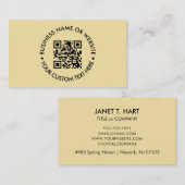 Benutzerdefinierter QR-Code | Modernes Berufliches Visitenkarte (Vorne/Hinten)
