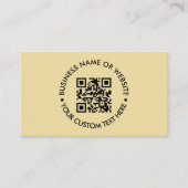 Benutzerdefinierter QR-Code | Modernes Berufliches Visitenkarte (Vorderseite)