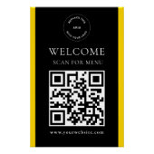 Benutzerdefinierter QR-Code Modernes Business Poster (Vorderseite)