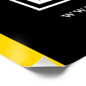 Benutzerdefinierter QR-Code Modernes Business Poster (Ecke)