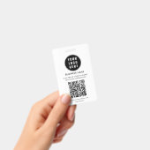 Benutzerdefinierter QR-Code Modernes Geschäftslogo Ausweis (Handheld)