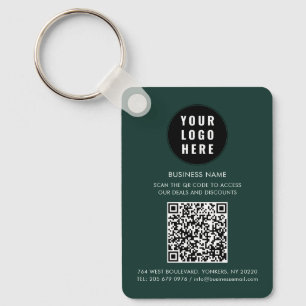 Benutzerdefinierter QR-Code Modernes Logo Minimali Schlüsselanhänger