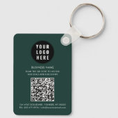 Benutzerdefinierter QR-Code Modernes Logo Minimali Schlüsselanhänger (Rückseite)