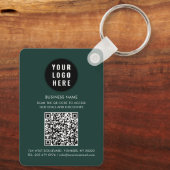 Benutzerdefinierter QR-Code Modernes Logo Minimali Schlüsselanhänger (Rückseite)