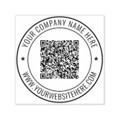 Benutzerdefinierter QR-Code Name Website Briefmark Permastempel (Design)