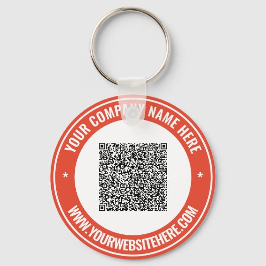 Benutzerdefinierter QR-Code Name Website für Ihren Schlüsselanhänger (Vorderseite)