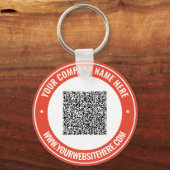 Benutzerdefinierter QR-Code Name Website für Ihren Schlüsselanhänger (Vorderseite)