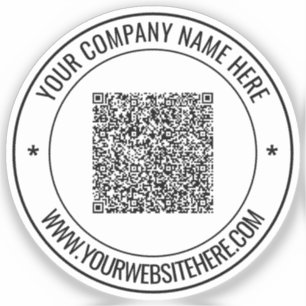 Benutzerdefinierter QR-Code-Name Website-Werbebild Aufkleber