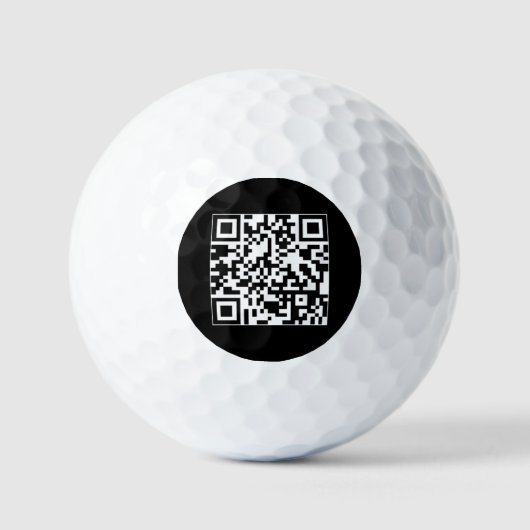 Benutzerdefinierter QR-Code oder Foto-Kontaktinfo- Golfball (Vorderseite)