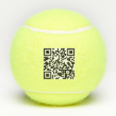 Benutzerdefinierter QR-Code oder Foto-Kontaktinfo- Tennisbälle (Rückseite)