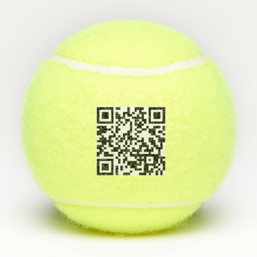 Benutzerdefinierter QR-Code oder Foto-Kontaktinfo- Tennisbälle (Rückseite)