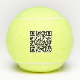 Benutzerdefinierter QR-Code oder Foto-Kontaktinfo- Tennisbälle