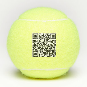 Benutzerdefinierter QR-Code oder Foto-Kontaktinfo- Tennisbälle