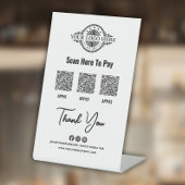 Benutzerdefinierter QR-Code, Paypal, Venmo, Custom Sockelschild