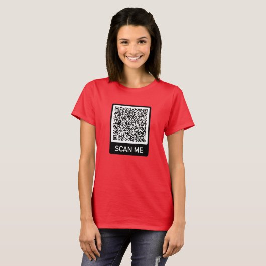 Benutzerdefinierter QR-Code Personalisiert Ihr T - T-Shirt (Vorne ganz)