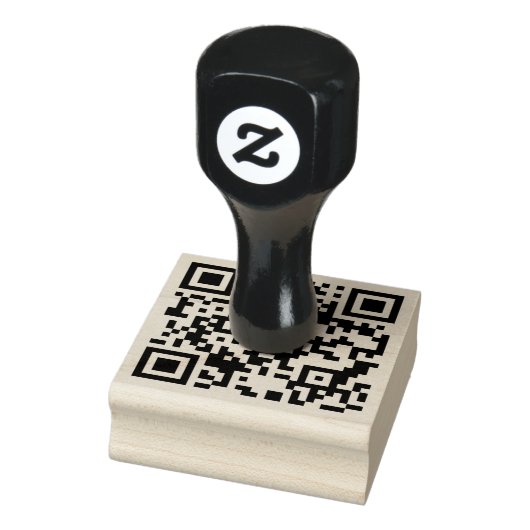 Benutzerdefinierter QR-Code personalisiert scannba Gummistempel (Stempel)