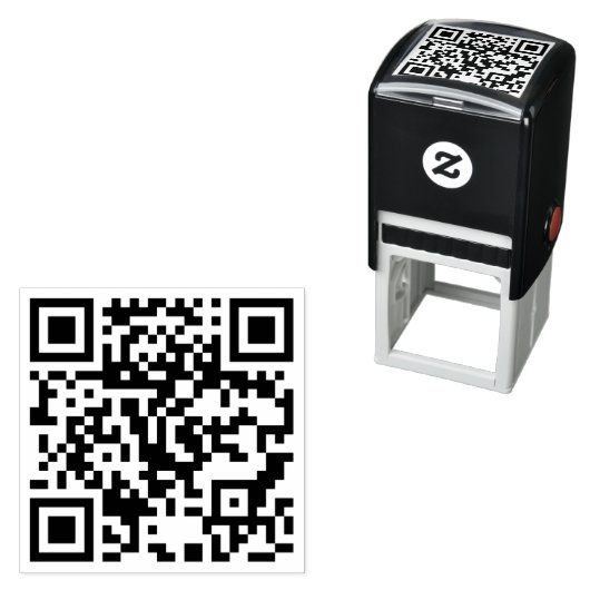 Benutzerdefinierter QR-Code personalisiert scannba Permastempel (Beispiel)