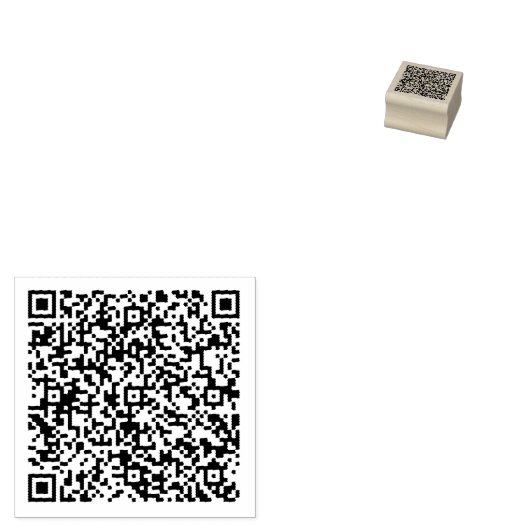 Benutzerdefinierter QR-Code Personalisierte Briefm Gummistempel (Stempel)