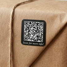 Benutzerdefinierter QR-Code | Quadratische Aufkleb