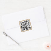 Benutzerdefinierter QR-Code Quadratischer Aufkleber (Umschlag)