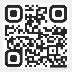 Benutzerdefinierter QR-Code Quadratischer Aufkleber