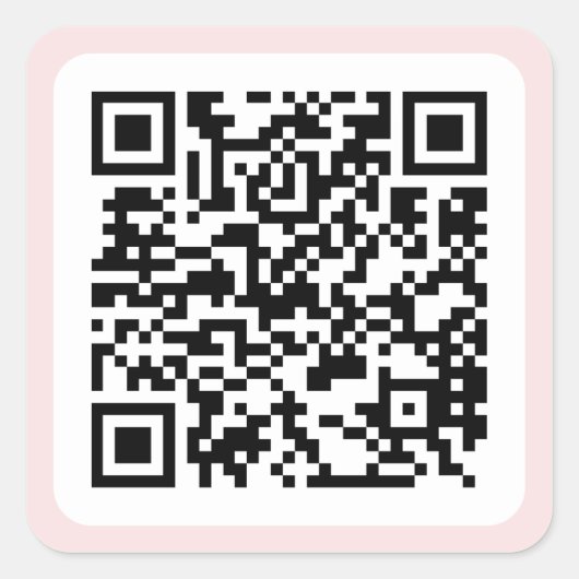 Benutzerdefinierter QR-Code Quadratischer Aufkleber (Vorderseite)