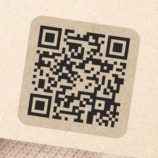 Benutzerdefinierter QR-Code Quadratischer Aufkleber