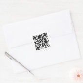 Benutzerdefinierter QR-Code Quadratischer Aufkleber (Umschlag)