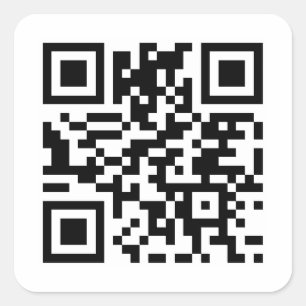 Benutzerdefinierter QR-Code  Quadratischer Aufkleber